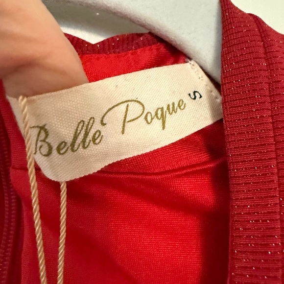 NWT VINTAGE STYLE GLITTER COCKTAIL DRESS w SELF BELT-S - Picture 13 of 16